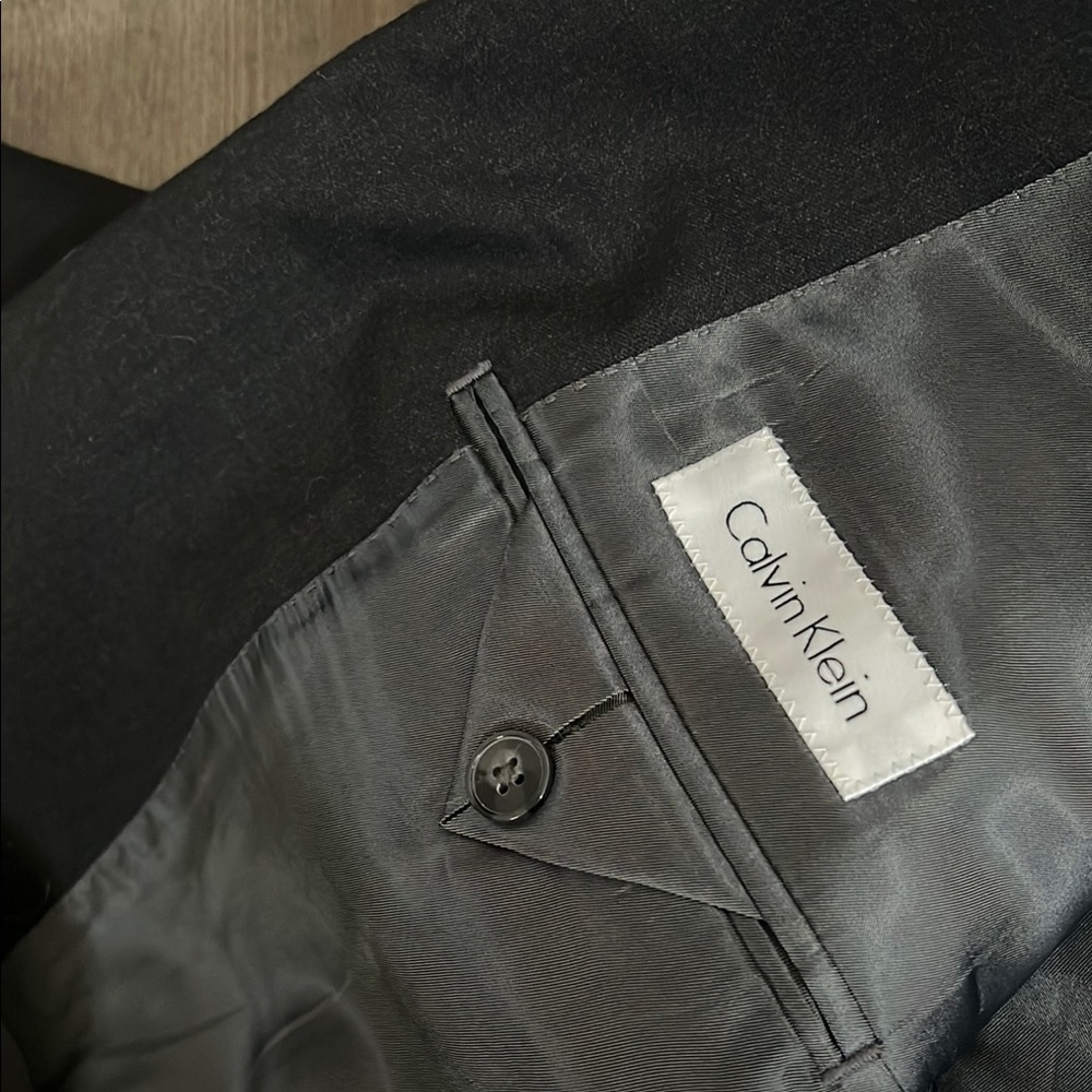 Calvin Klein Classic Black wool Men's Blazer 46R - Picture 7 of 8